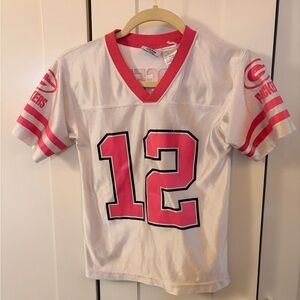 NFL packers Kids Pink and White Jersey